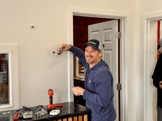 a man standing in a room