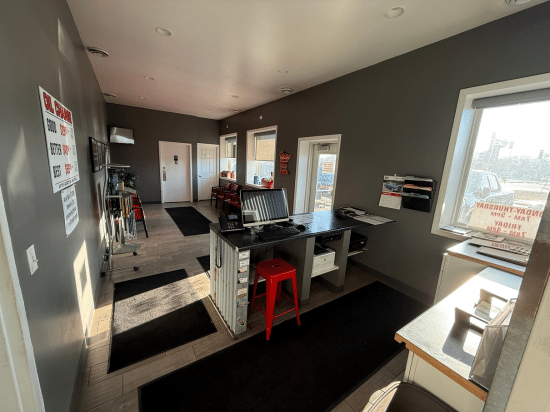 a store inside of a room