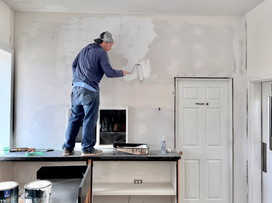 a man standing in a room