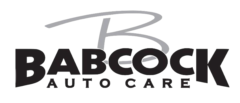 Babcock Auto Care logo with stylized letter B above bold text for car maintenance services.